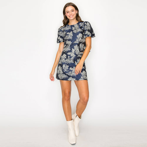 Toile Jacquard pattern top