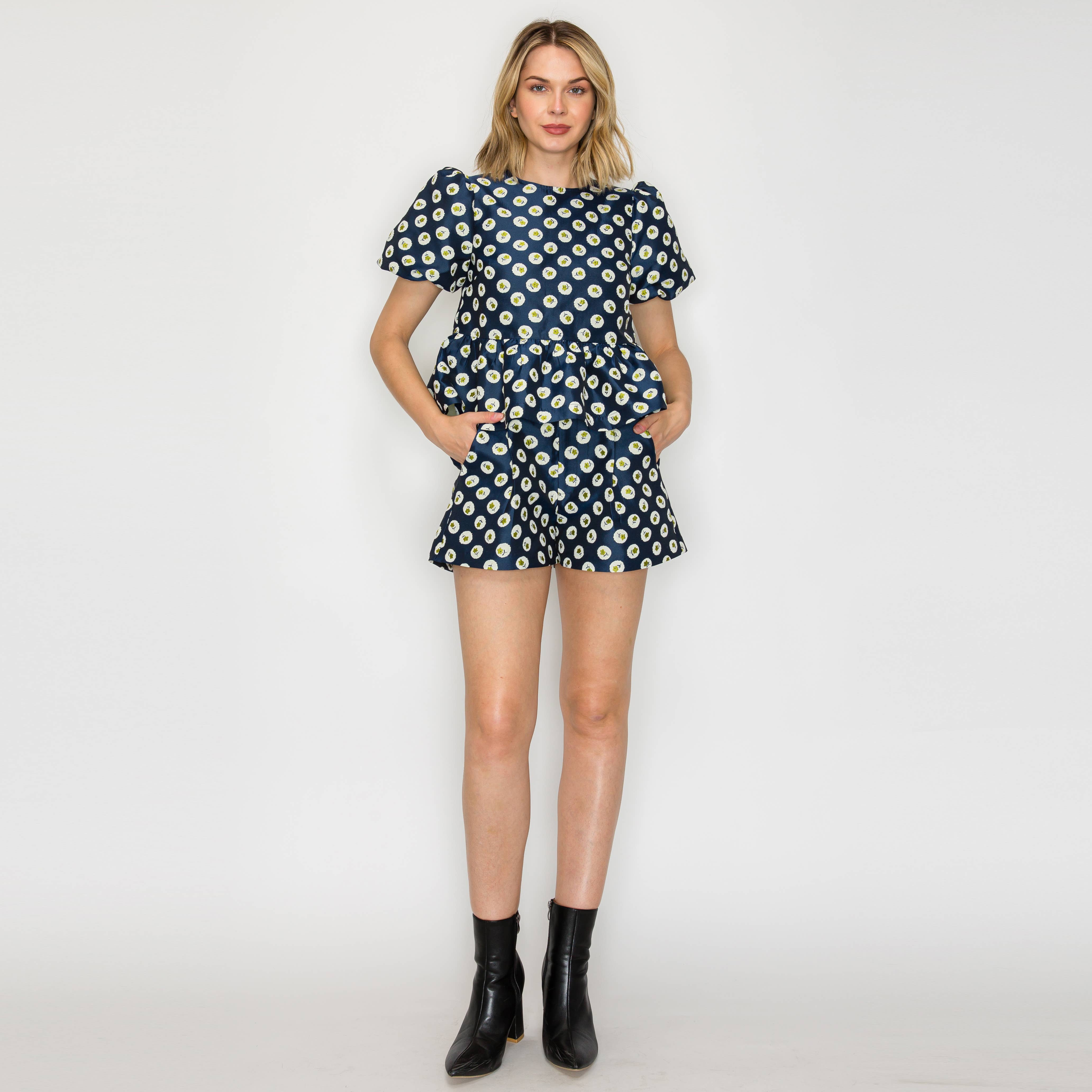 Flower Polka Dots Shorts