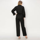 Linen worker jumpsuit