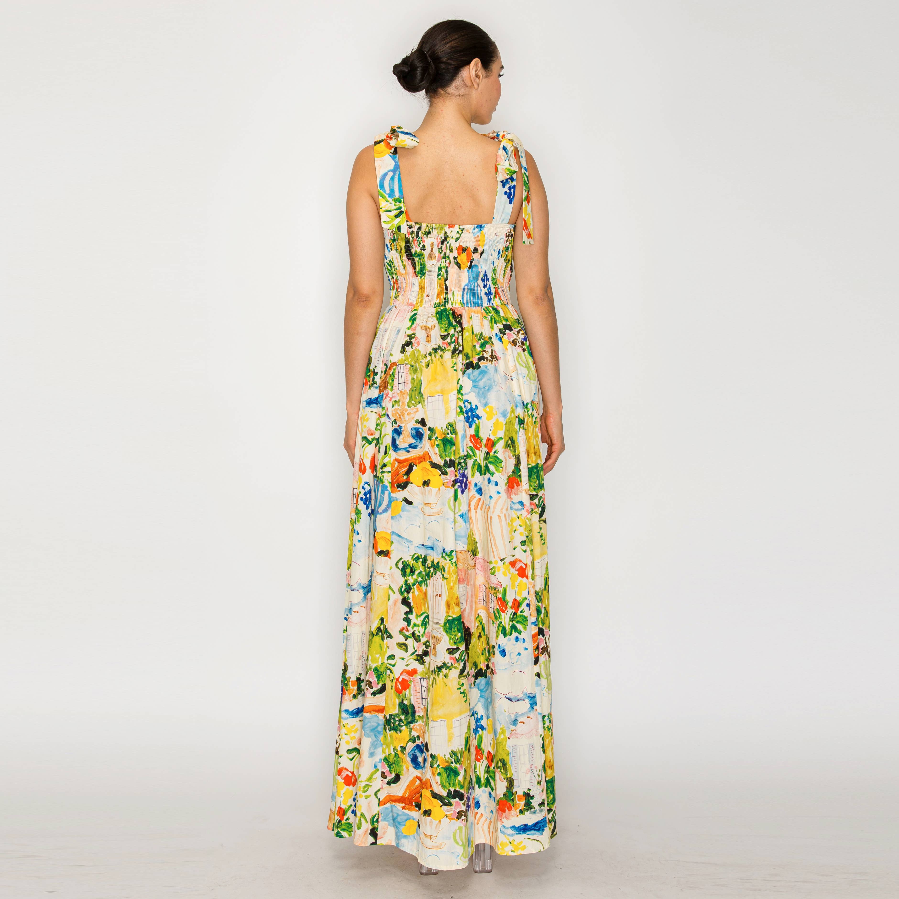 AURORA FLORA Maxi Dress