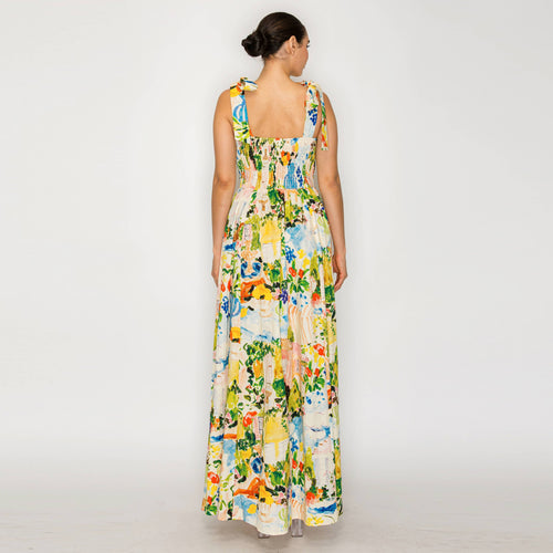 AURORA FLORA Maxi Dress