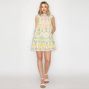 Lemon Yellow Jungle mini dress