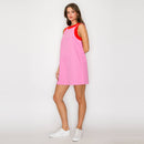 Pink & Red Retro Mod Look Mini dress