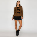 Classic is forever Brown polka dots Peplum Jacket- LWJ1162