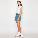 Washed Denim Skort