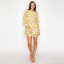 Marigold Vintage Lace Mini Dress