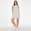 I LOVE POLKA DOTS White Mini Dress