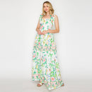 Summer Romantic Garden with Shell Maxi Dress