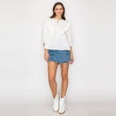 Washed Denim Skort