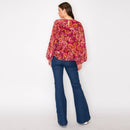 Gypsy Paisley Dramatic Sleeve Blouse