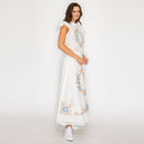 Heirloom Garden Embroidered Midi Skirt