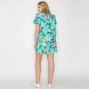 Summer Flower with Shell Shift Mini Dress