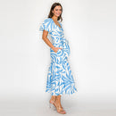 Santorini Swirl Midi Dress