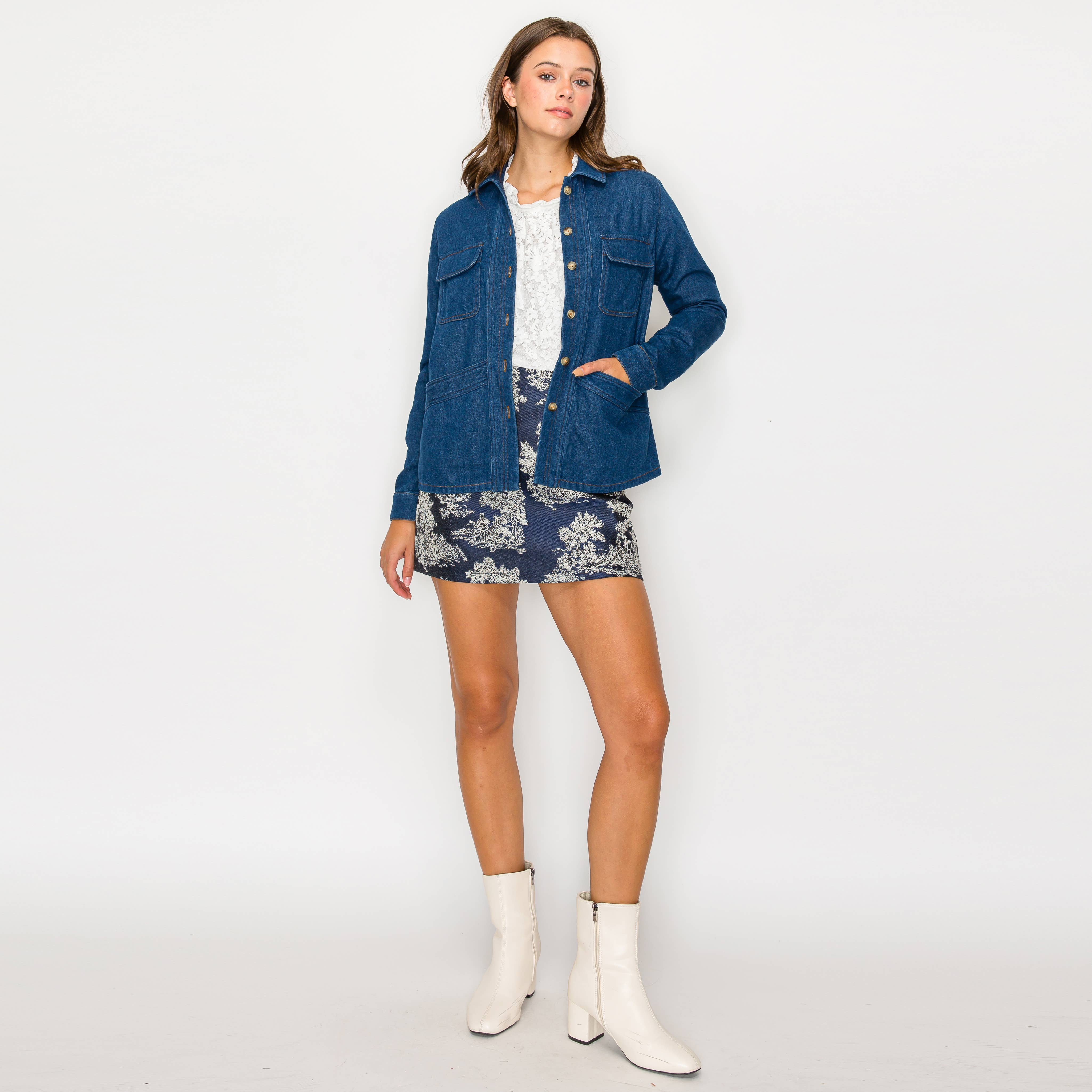 Classic denim worker jacket