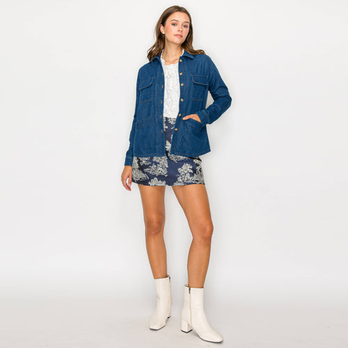 Classic denim worker jacket