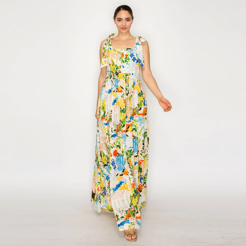 AURORA FLORA Maxi Dress