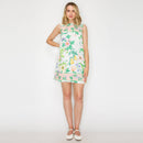 Summer Romantic Garden with Shell White Mini Dress