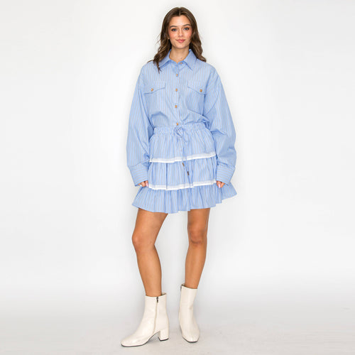 Blue Skies Boxy Stripe Shirt