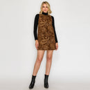 Love Story Brown Paisely Mini Dress