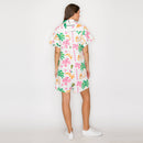 Pink Summer Tropical Romper