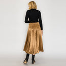 ESSENTIAL Satin Skirt for Every Girl - SEPHIA