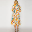 Harvest Flower Midi Dress