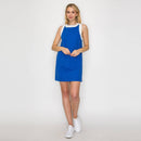 Blue & White Retro Mod Look Mini dress - LWD2903