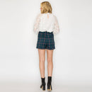 Eloise Green Tartan Checker Skort