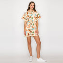 Brown Summer Tropical Romper
