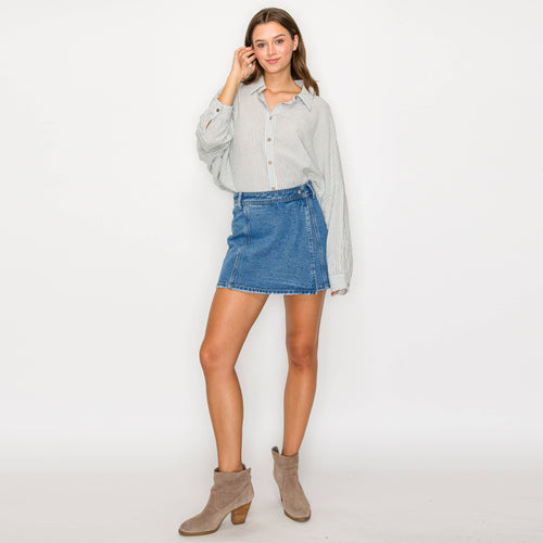 Oversized shirts lover - DENIM BLUE