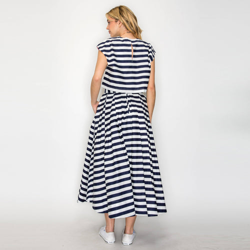Marin Stripe Top & Skirt Set - LWT2080 - SET