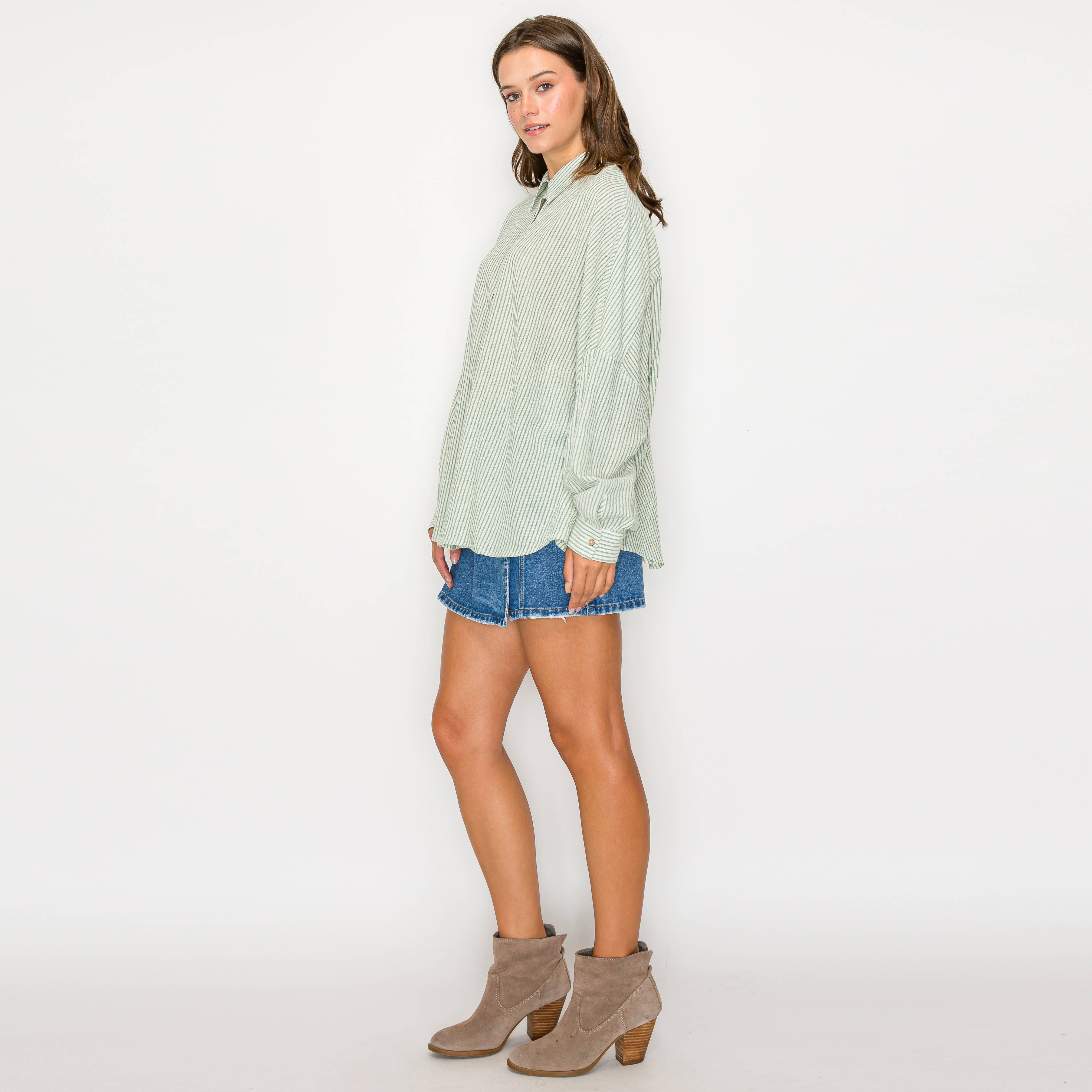 Oversized shirts lover - SAGE