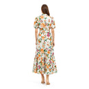 TANGERINE BLOOM Long Shirts Dress