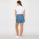 Ruffle Ruffle denim skort