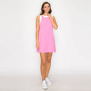 Taffy Pink & White Retro Mod Look Mini dress - LWD2903 