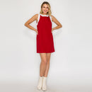 CRIMSON Retro Mod Look Mini dress - LWD2903