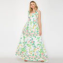 Summer Romantic Garden with Shell Maxi Dress