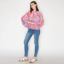 Print long-sleeved top