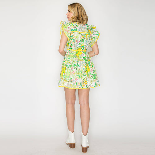 Pineapple Yellow Mini Dress