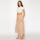 Modern Stripe Midi Skirt