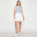 Marine Blue Stripe Mini Dress