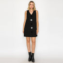 Midnight Bloom Embellished Shift Dress