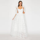 Ethereal Garden Ruffle Mesh Gown