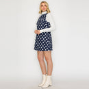 I LOVE POLKA DOTS Navy Mini Dress
