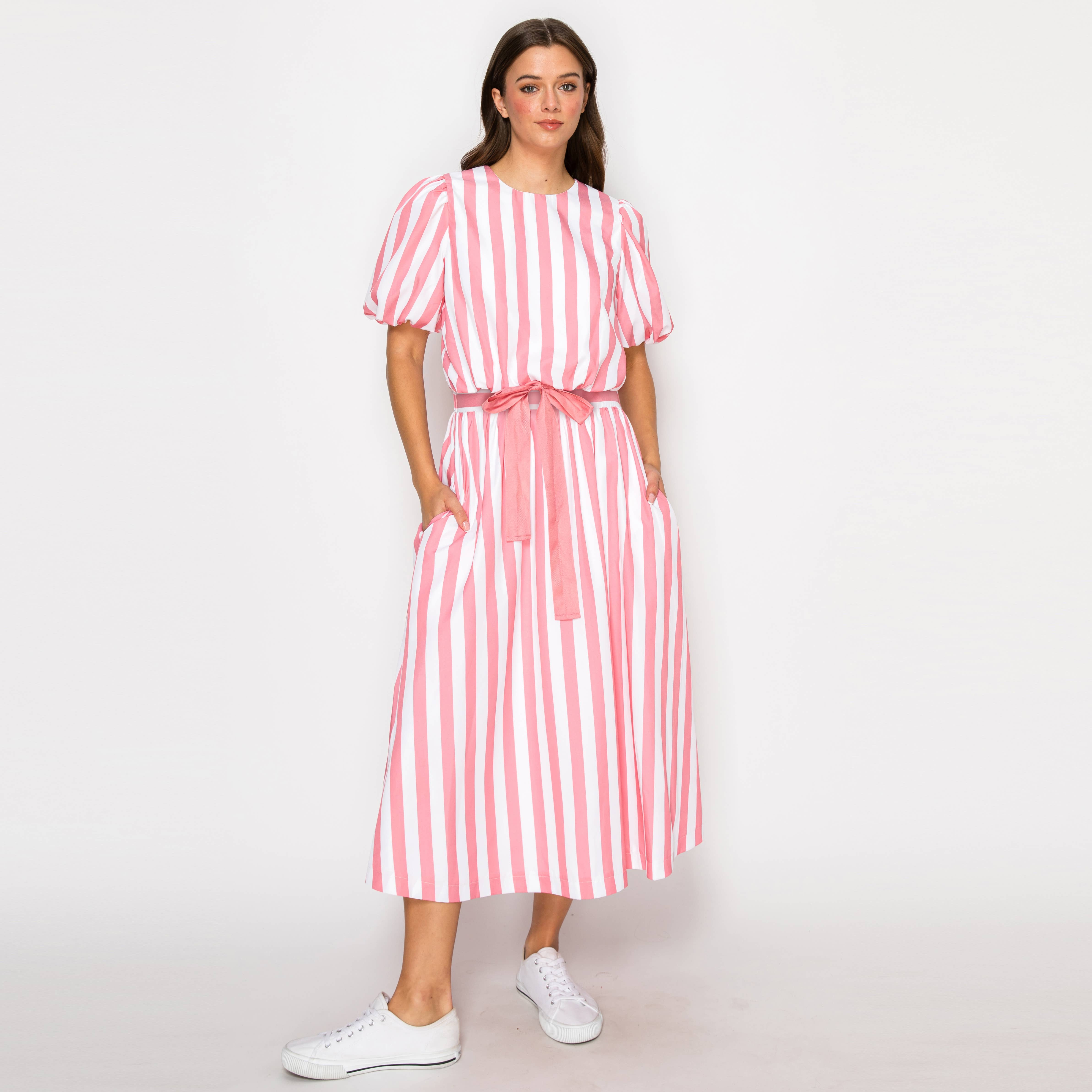 Bubble Gum Pink Stripe Set