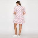 Ajrak Print Cotton Mini Dress
