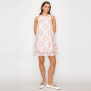 Lace Print on Lace Mini Dress