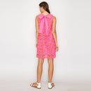 Pink Daisy Lace Mini Shift Dress