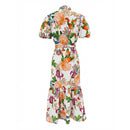 TANGERINE BLOOM Long Shirts Dress