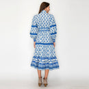 Azure Muse Midi Dress